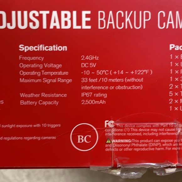 Adjustable backup camera - Picture 6 of 6